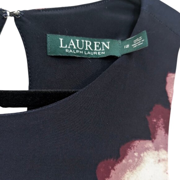 Lauren Ralph Lauren Floral Print Sleeveless Shift Dress - Picture 3 of 3